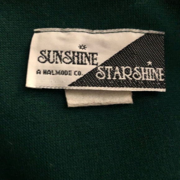Vintage Sunshine Starshine forest green blazer / jacket with gold buttons - Picture 7 of 7
